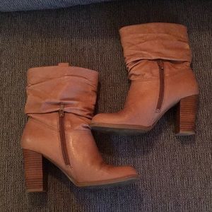 Nine West Nolilybell brown leather boots